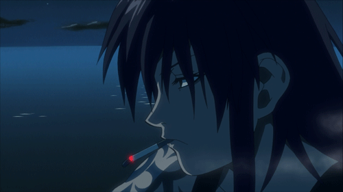 Грустное курение.gif